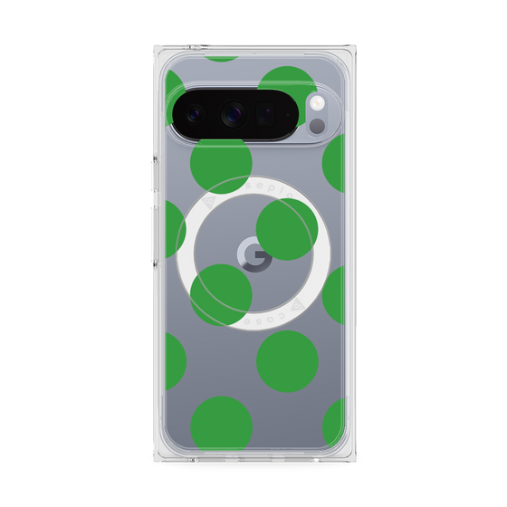 Premium Square Case with Pixelsnap［ Simple Dot - Green ］