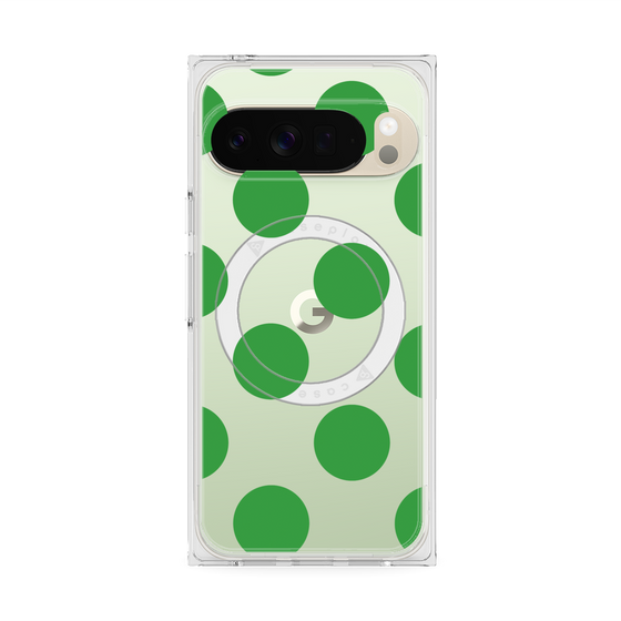 Premium Square Case with Pixelsnap［ Simple Dot - Green ］