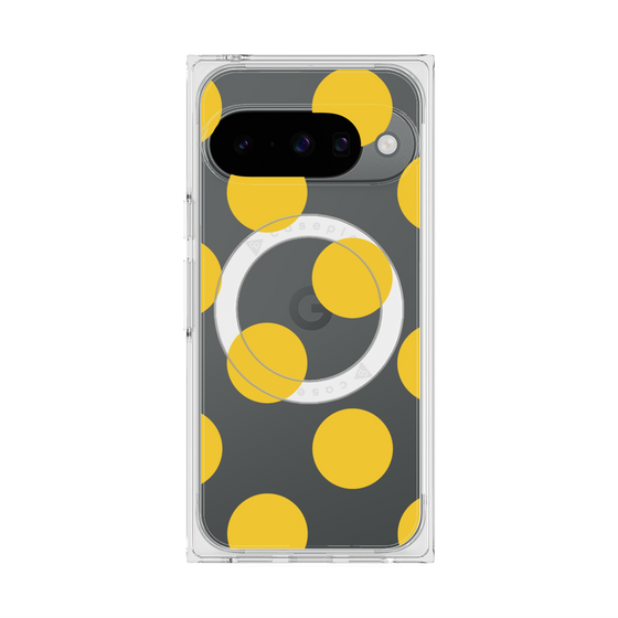 Premium Square Case with Pixelsnap［ Simple Dot - Yellow ］