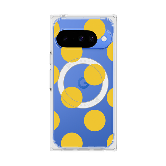 Premium Square Case with Pixelsnap［ Simple Dot - Yellow ］