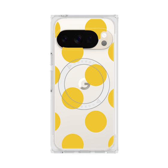 Premium Square Case with Pixelsnap［ Simple Dot - Yellow ］