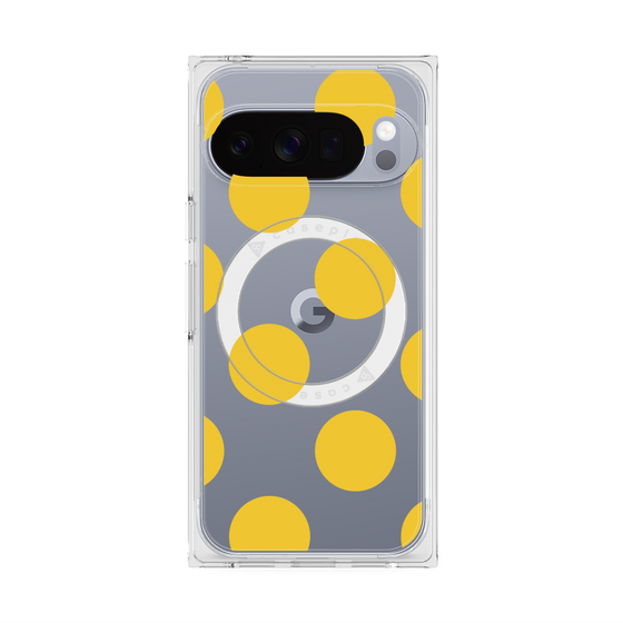 Premium Square Case with Pixelsnap［ Simple Dot - Yellow ］