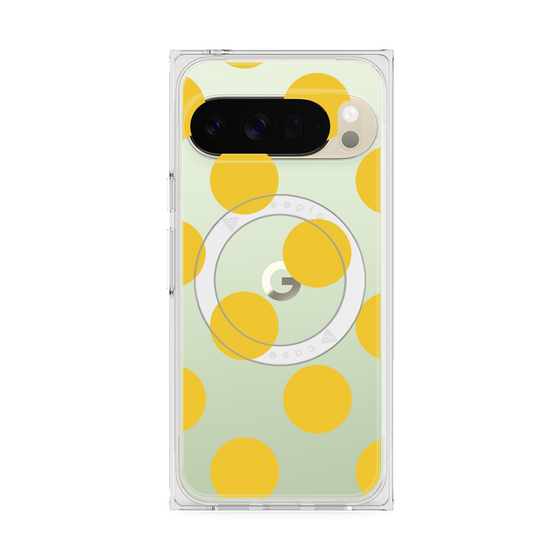 Premium Square Case with Pixelsnap［ Simple Dot - Yellow ］
