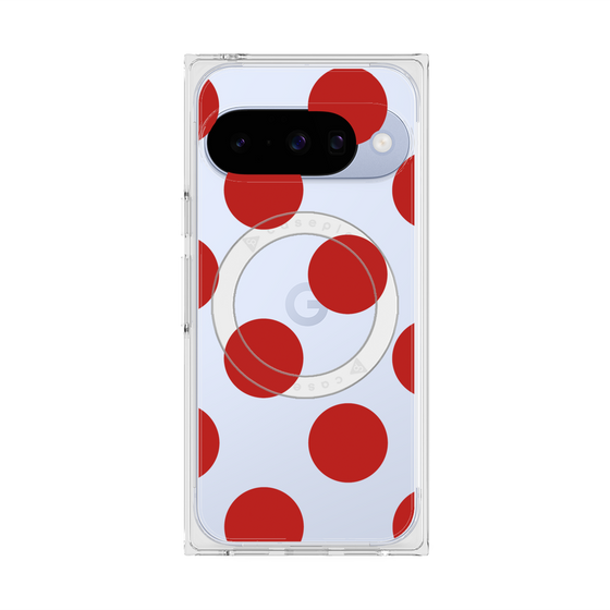 Premium Square Case with Pixelsnap［ Simple Dot - Red ］