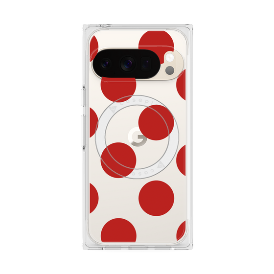 Premium Square Case with Pixelsnap［ Simple Dot - Red ］