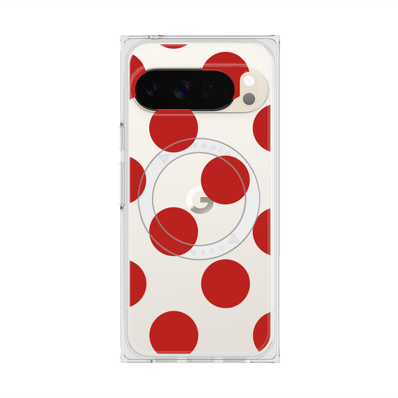 Premium Square Case with Pixelsnap［ Simple Dot - Red ］