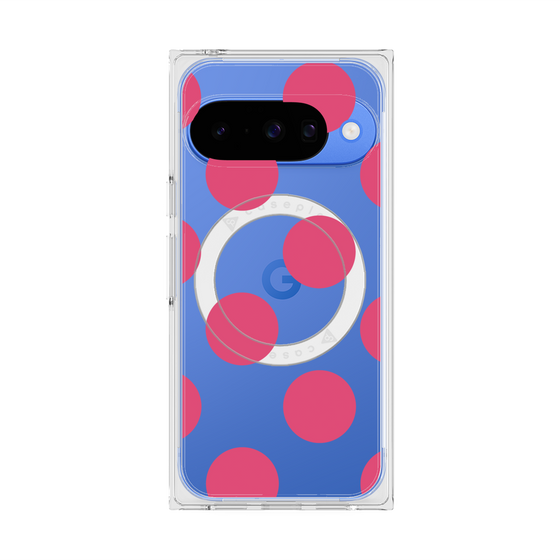 Premium Square Case with Pixelsnap［ Simple Dot - Pink ］