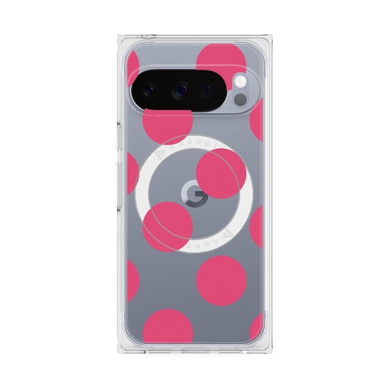 Premium Square Case with Pixelsnap［ Simple Dot - Pink ］