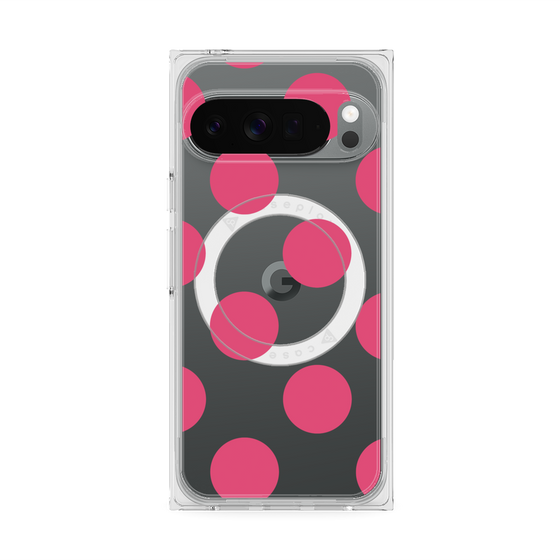 Premium Square Case with Pixelsnap［ Simple Dot - Pink ］