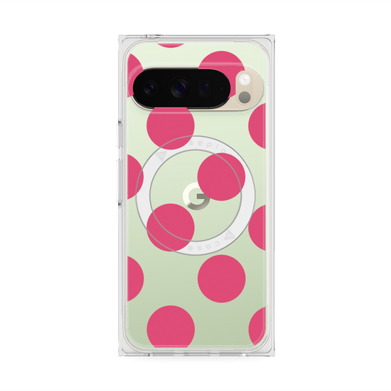 Premium Square Case with Pixelsnap［ Simple Dot - Pink ］