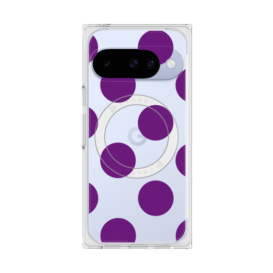 Premium Square Case with Pixelsnap［ Simple Dot - Purple ］
