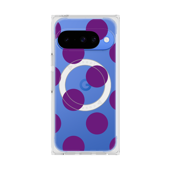 Premium Square Case with Pixelsnap［ Simple Dot - Purple ］