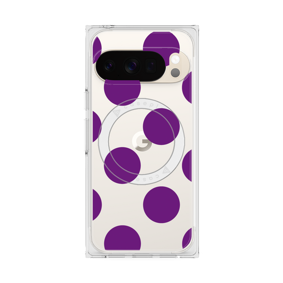 Premium Square Case with Pixelsnap［ Simple Dot - Purple ］