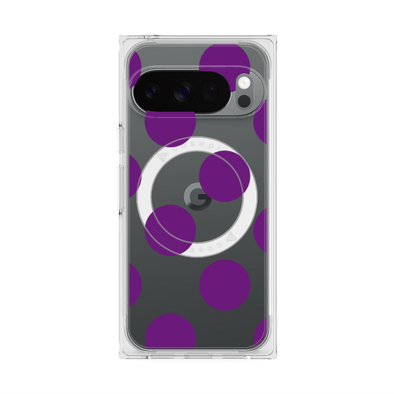 Premium Square Case with Pixelsnap［ Simple Dot - Purple ］