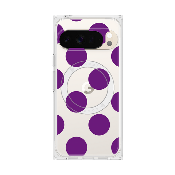 Premium Square Case with Pixelsnap［ Simple Dot - Purple ］