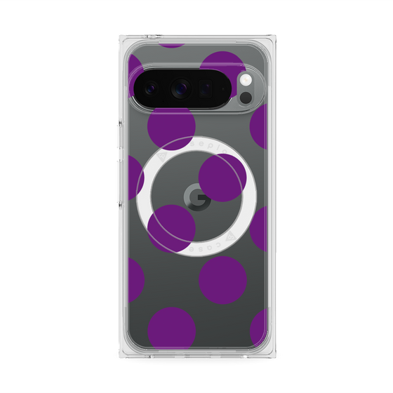 Premium Square Case with Pixelsnap［ Simple Dot - Purple ］
