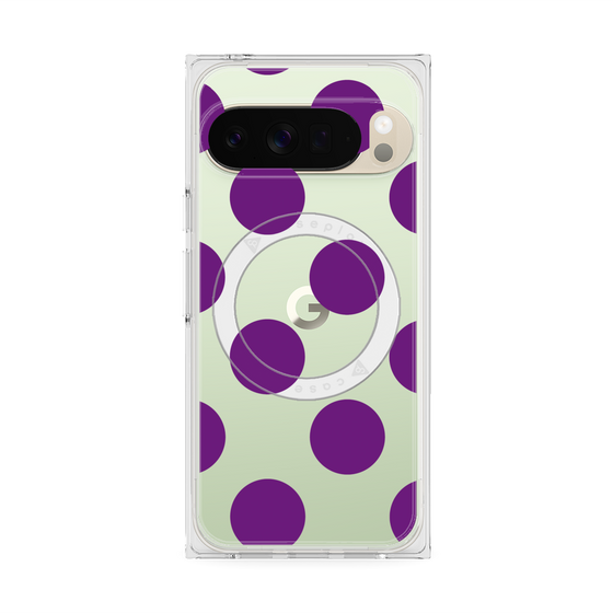 Premium Square Case with Pixelsnap［ Simple Dot - Purple ］