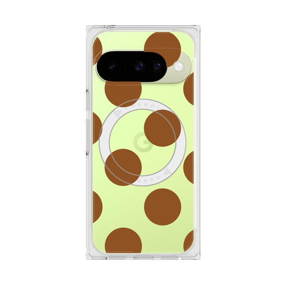 Premium Square Case with Pixelsnap［ Simple Dot - Brown ］