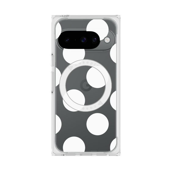 Premium Square Case with Pixelsnap［ Simple Dot - White ］