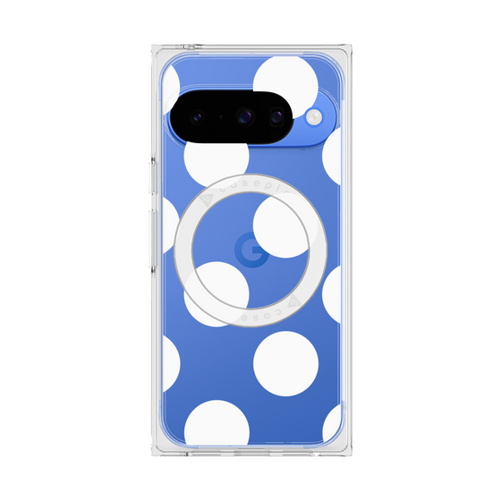 Premium Square Case with Pixelsnap［ Simple Dot - White ］