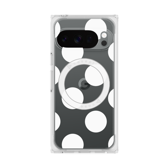 Premium Square Case with Pixelsnap［ Simple Dot - White ］