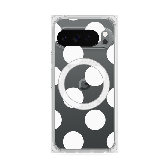 Premium Square Case with Pixelsnap［ Simple Dot - White ］