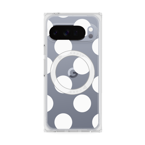 Premium Square Case with Pixelsnap［ Simple Dot - White ］