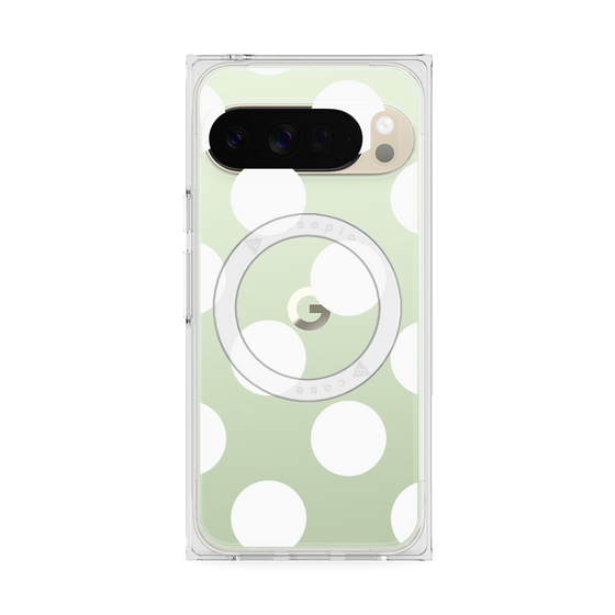 Premium Square Case with Pixelsnap［ Simple Dot - White ］