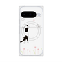 Premium Square Case with Pixelsnap［ Calico Cat Peeking with Curiosity ］