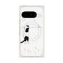Premium Square Case with Pixelsnap［ Calico Cat Peeking with Curiosity ］