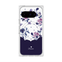 Premium Square Case with Pixelsnap［ Twin Dot Flower - Navy ］