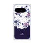 Premium Square Case with Pixelsnap［ Twin Dot Flower - Navy ］