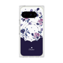 Premium Square Case with Pixelsnap［ Twin Dot Flower - Navy ］