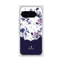 Premium Square Case with Pixelsnap［ Twin Dot Flower - Navy ］