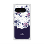 Premium Square Case with Pixelsnap［ Twin Dot Flower - Navy ］