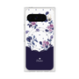 Premium Square Case with Pixelsnap［ Twin Dot Flower - Navy ］