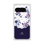 Premium Square Case with Pixelsnap［ Twin Dot Flower - Navy ］