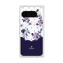 Premium Square Case with Pixelsnap［ Twin Dot Flower - Navy ］