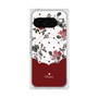 Premium Square Case with Pixelsnap［ Twin Dot Flower - Red ］