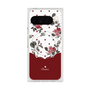 Premium Square Case with Pixelsnap［ Twin Dot Flower - Red ］