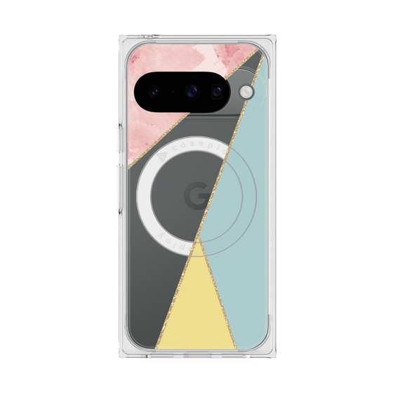 Premium Square Case with Pixelsnap［ Marble Triangle Palette - Mix ］