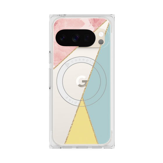 Premium Square Case with Pixelsnap［ Marble Triangle Palette - Mix ］