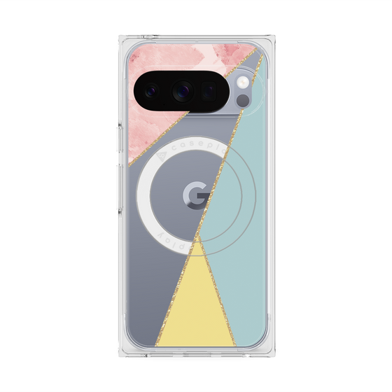 Premium Square Case with Pixelsnap［ Marble Triangle Palette - Mix ］