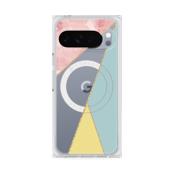 Premium Square Case with Pixelsnap［ Marble Triangle Palette - Mix ］