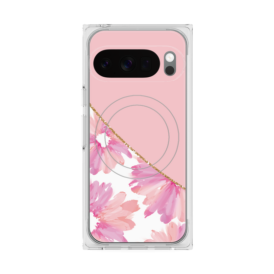 Premium Square Case with Pixelsnap［ Girly Flower ］