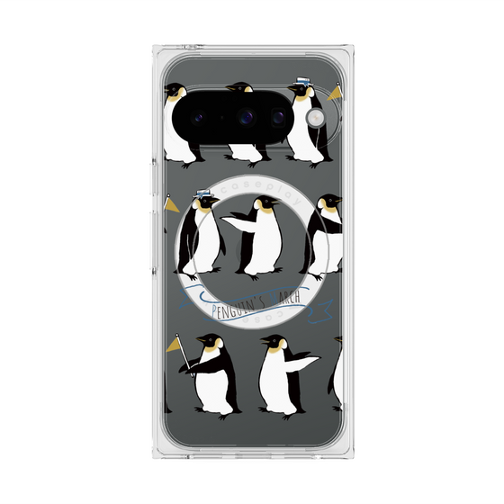 Premium Square Case with Pixelsnap［ Cute Penguin March ］