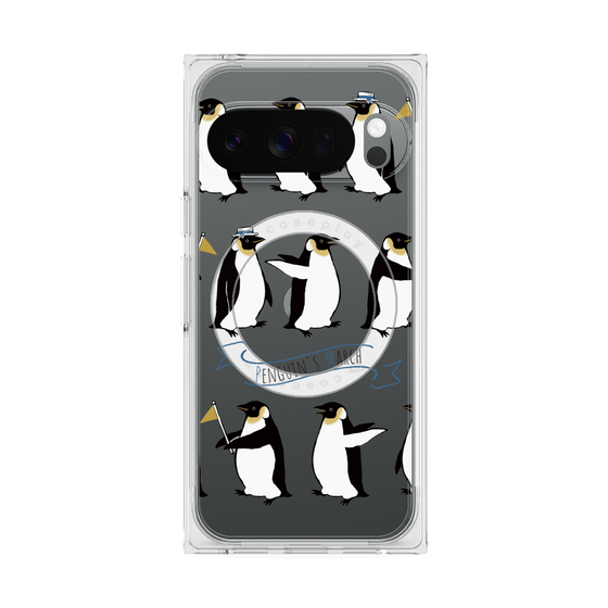 Premium Square Case with Pixelsnap［ Cute Penguin March ］