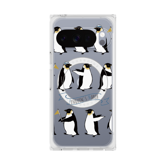 Premium Square Case with Pixelsnap［ Cute Penguin March ］