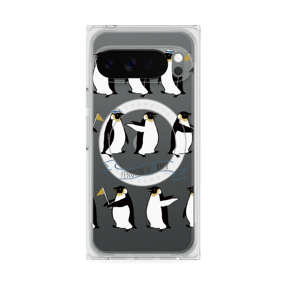 Premium Square Case with Pixelsnap［ Cute Penguin March ］