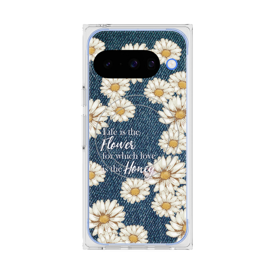 Premium Square Case with Pixelsnap［ Marguerite Denim ］